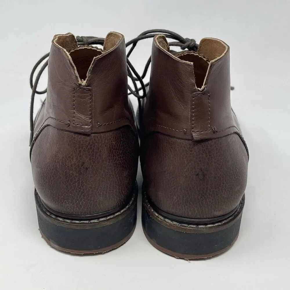 Olukai Pahoa Chukka Boots Mens 10 Brown Leather Lace Up Ankle Casual NO INSOLES
